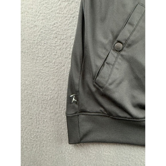 Jordan‎ Hoodie Men's 2XL Black Full Zip Vintage Nike Jumpman Lined Warmup Jacket - Picture 11 of 16